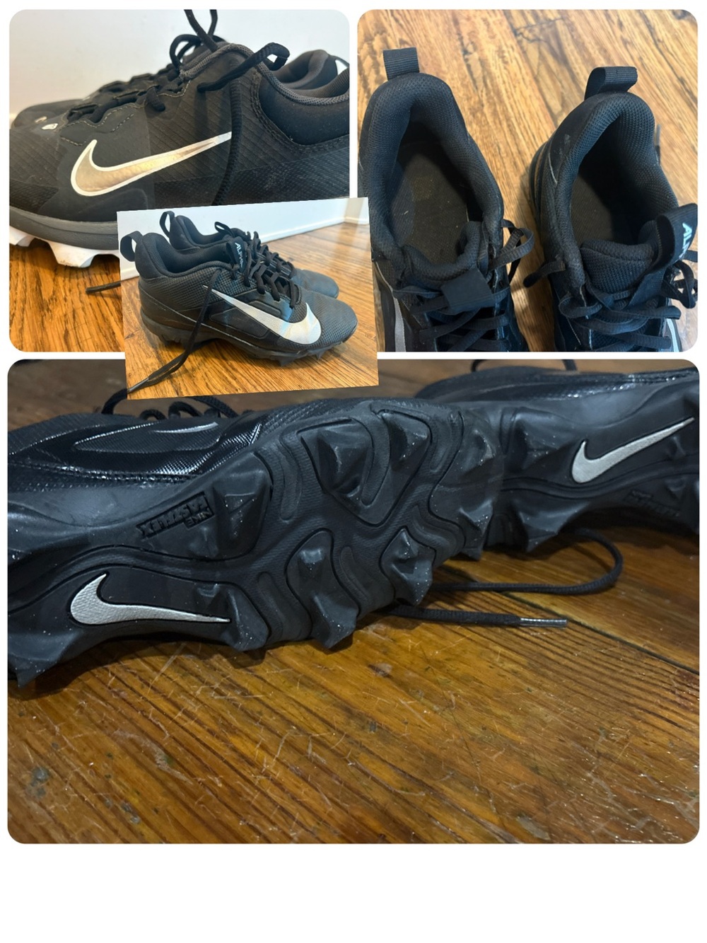 Nike Men’s Alpha Black Athletic Shoes Size 6.5